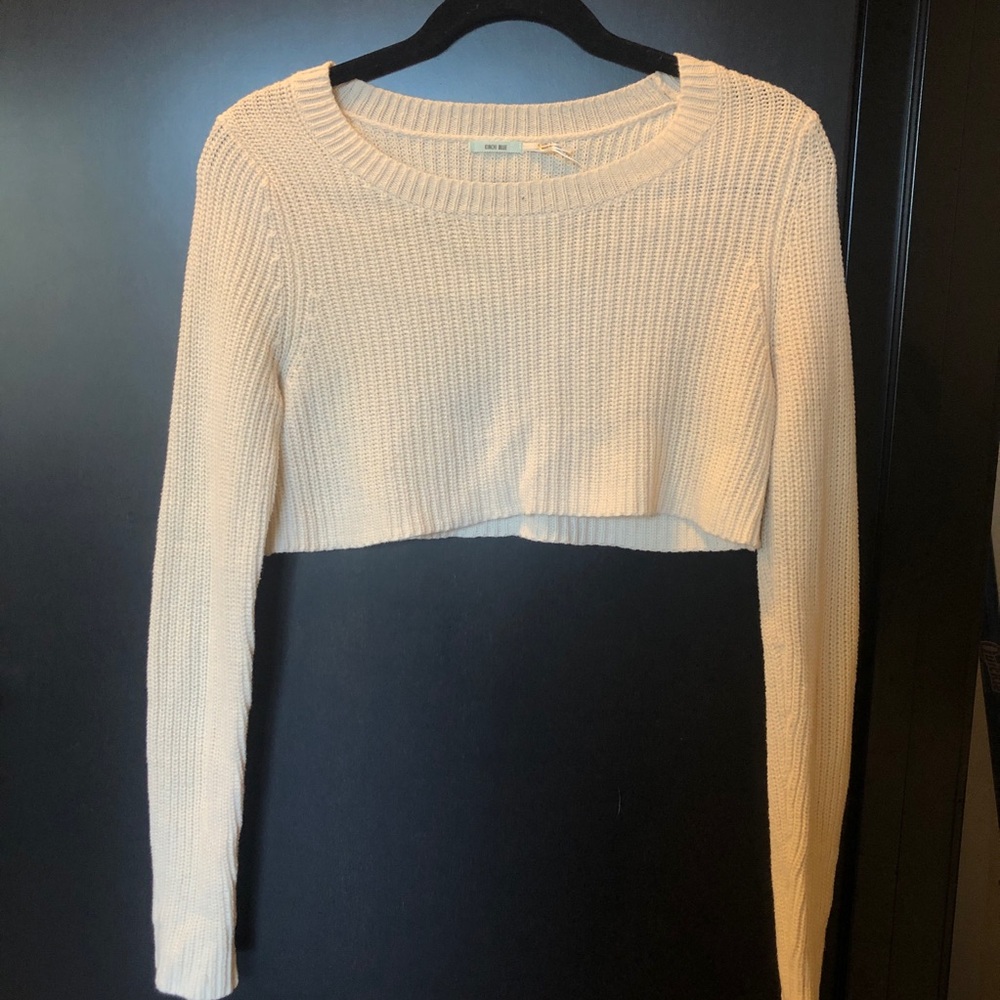 Urban Outfitters - Cream Crop Sweater